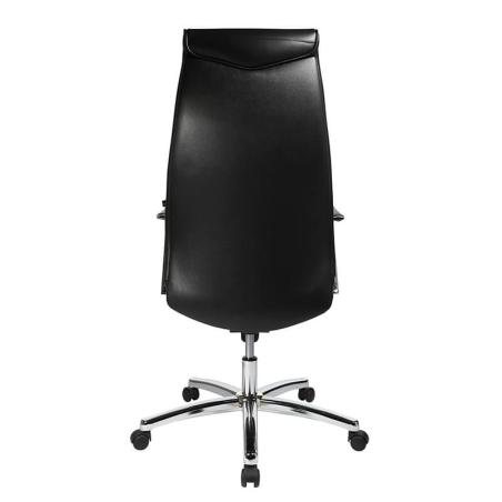 Fauteuil de direction en cuir noir