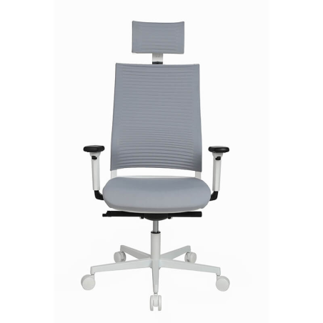 Fauteuil à roulettes design réglable avec appui tête - Sitness Life 80