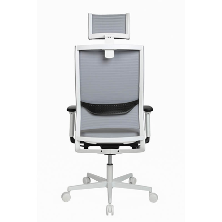 Fauteuil avec roulettes design réglable avec appui tête - Sitness Life 80