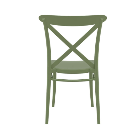 Chaise de cuisine verte style bistrot - Cross