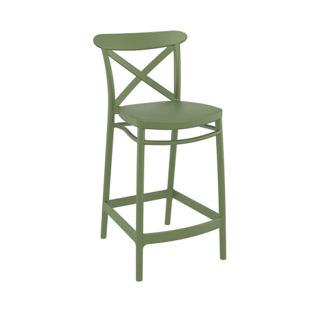 Tabouret vert en plastique - Cross