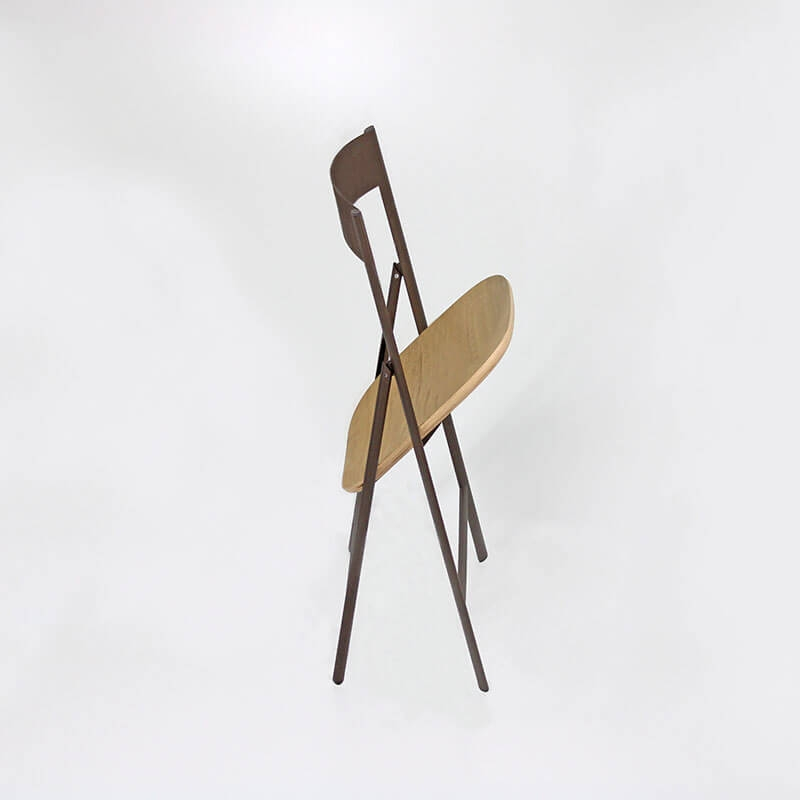 Chaise en métal pliable de cuisine