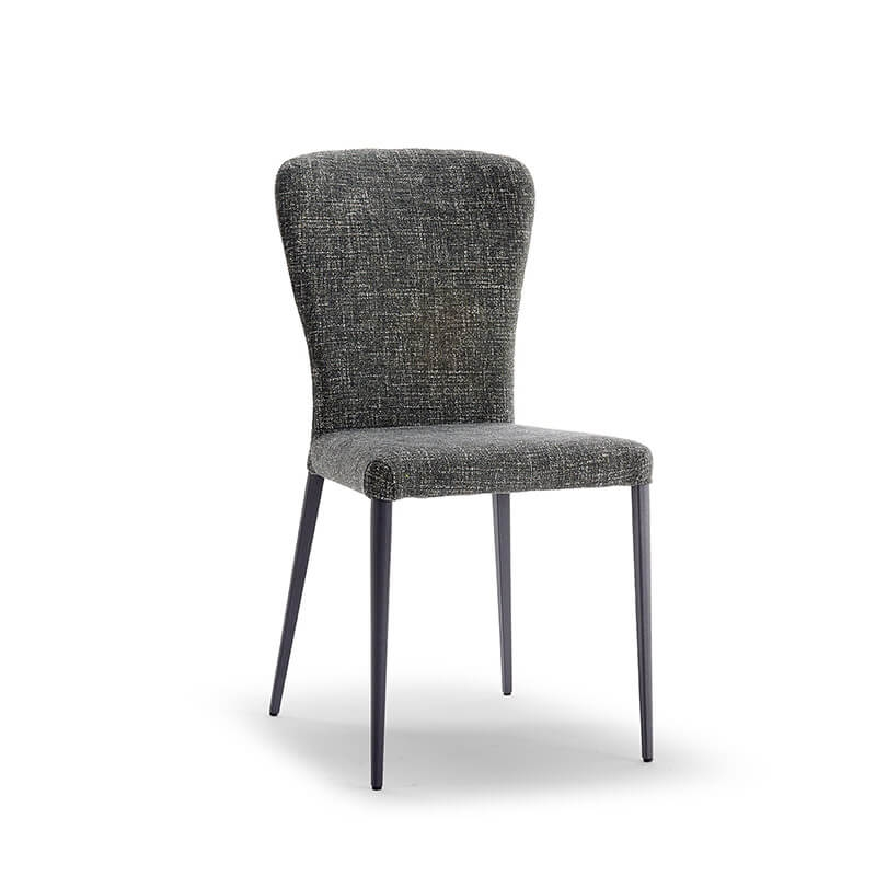 Chaise moderne en tissu et métal - Francine