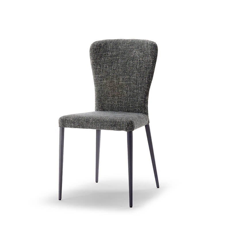 Chaise en tissu et en métal tendance - Francine