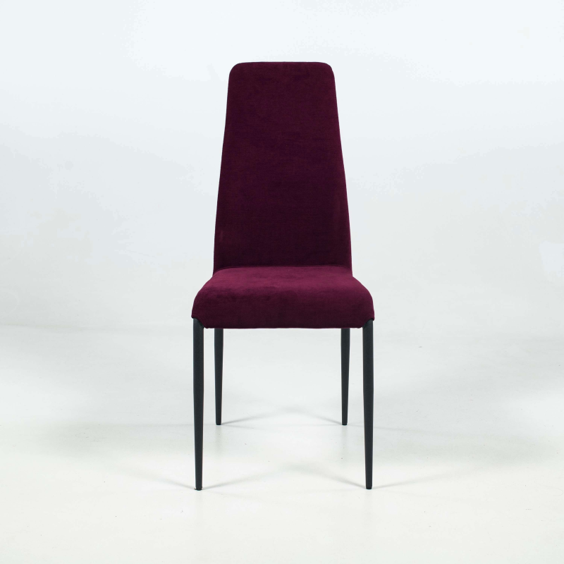 Chaise moderne en tissu et pieds en métal - Mirta