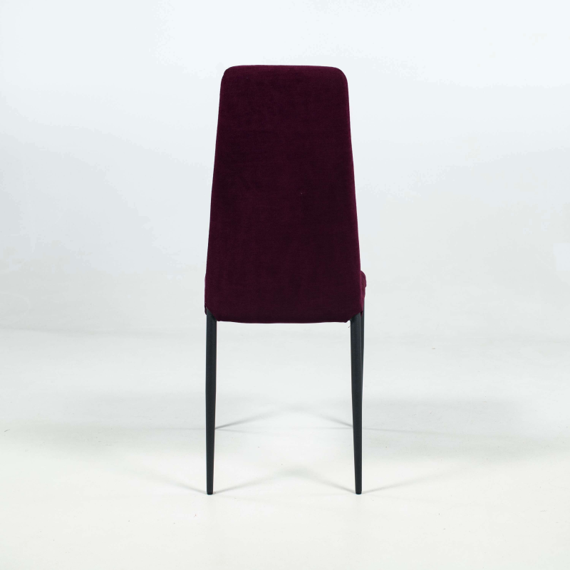 Chaise moderne en tissu et pieds en métal - Mirta