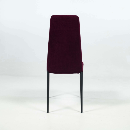 Chaise moderne en tissu et pieds en métal - Mirta