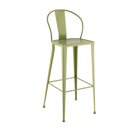 tabouret de jardin vintage en métal Turia TB-317