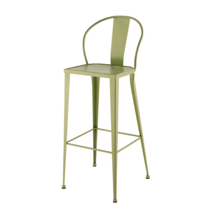 tabouret de jardin vintage en métal Turia TB-317