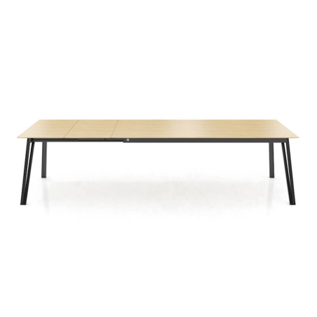 Table style industriel extensible bois et métal - Brest Mobitec®