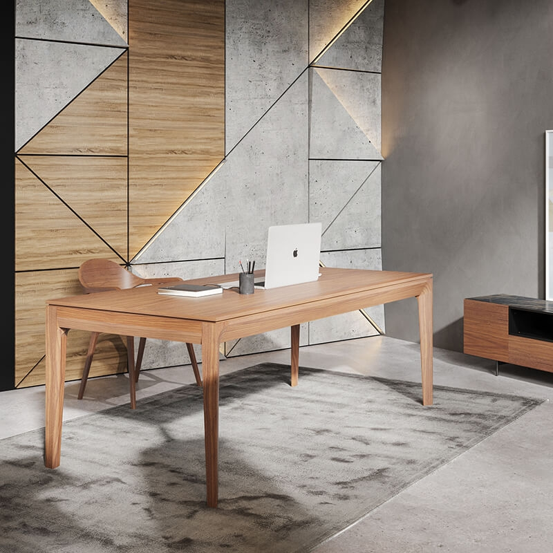 Bureau en bois avec tiroirs origine France