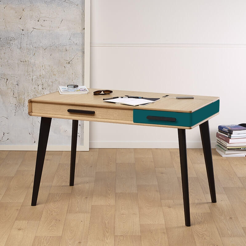 Bureau en bois avec rangements origine France