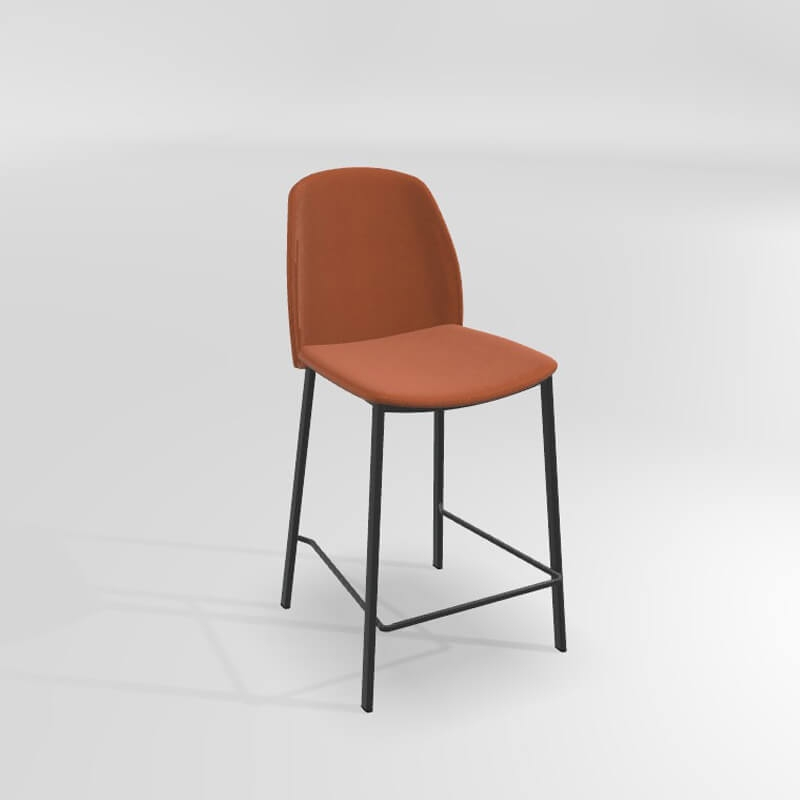 Tabouret moderne haut en tissu