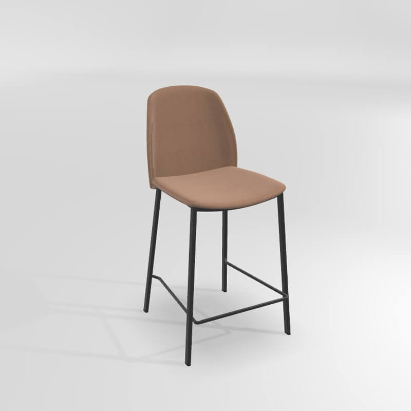 Tabouret tendance haut en tissu