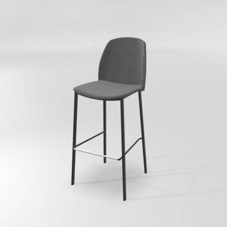 Tabouret en métal et tissu tendance haut