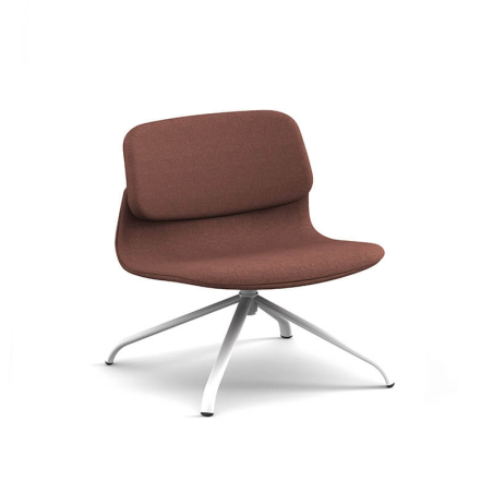 Chauffeuse confortable en tissu pivotante