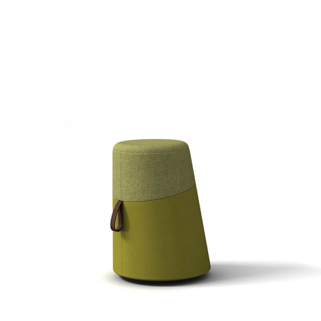 Pouf moderne en tissu léger