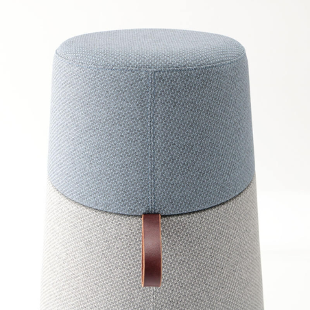 Pouf tendance en tissu origine France