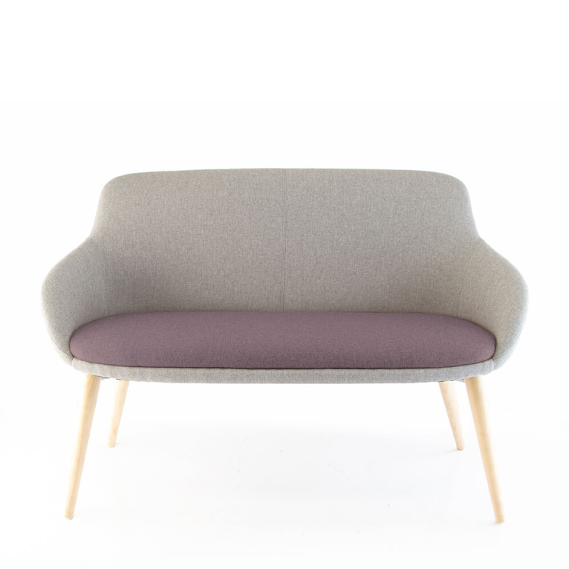 Banquette 2 places scandinave en tissu origine France