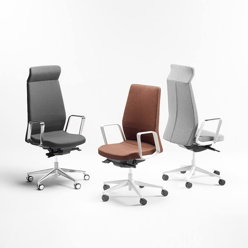 Fauteuil de direction réglable avec roulettes