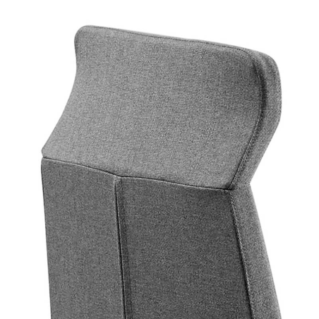 Fauteuil de direction en tissu et métal à roulettes
