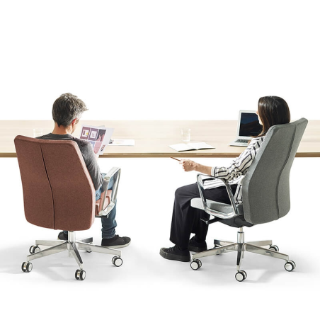 Fauteuil de direction réglable à roulettes