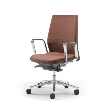 Fauteuil de bureau confortable en tissu avec roulettes