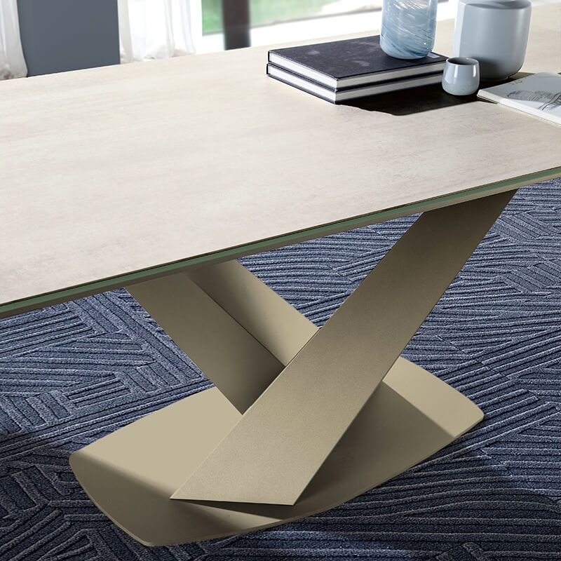 Table extensible de salle à manger en céramique