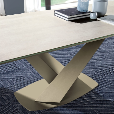 Table extensible de salle à manger en céramique