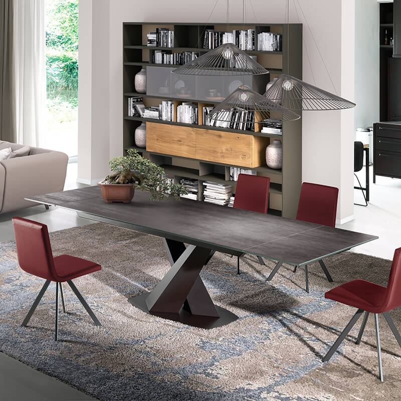 Table à manger design rectangle en céramique