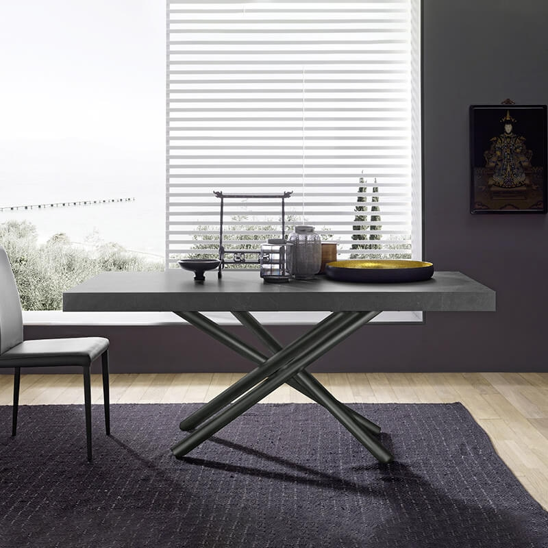 Table de salle à manger extensible design fabrication italienne - Fahrenheit