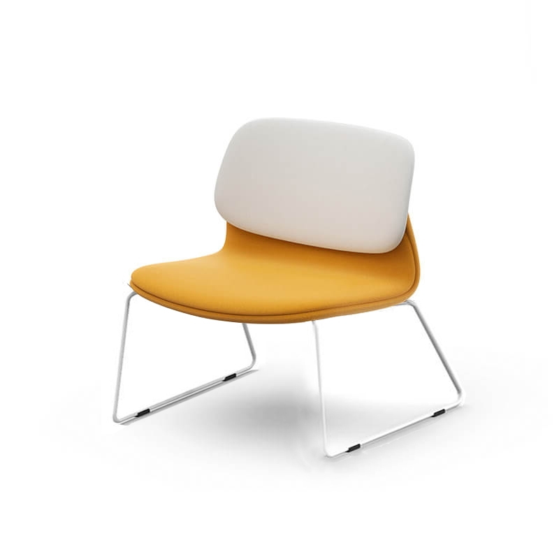 Chauffeuse moderne en tissu et métal