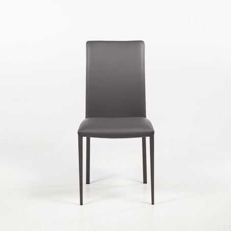 Chaise made in Italy en synthétique avec dos matelassé