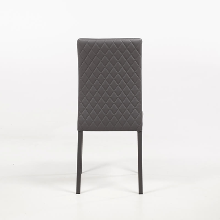 Chaise de salle à manger made in Italy avec dos matelassé