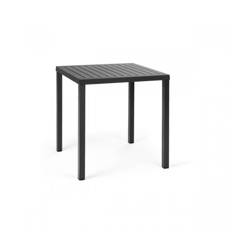 Cube - Table de jardin réglable en hauteur carrée fabriquée en Italie