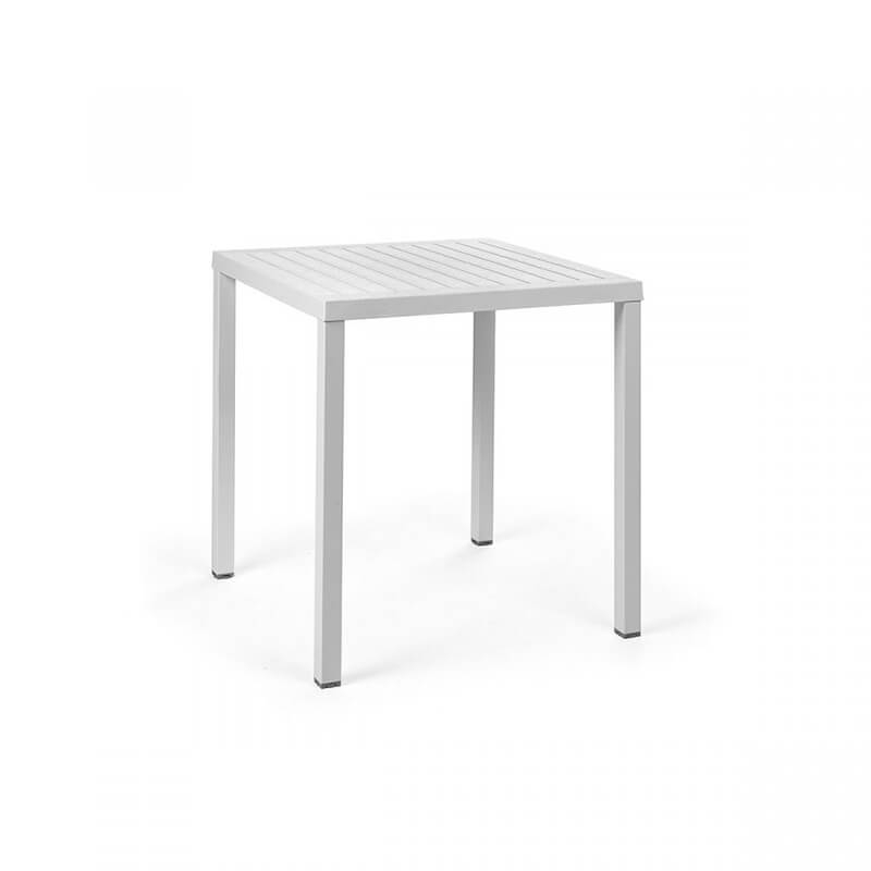 Cube - Table de jardin réglable en hauteur carrée fabriquée en Italie
