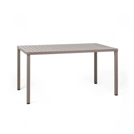 Table de jardin rectangulaire taupe fabrication italienne - Cube