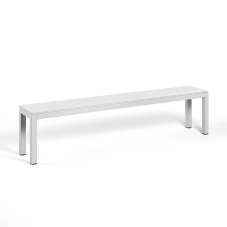 Banc de jterrasse en aluminium peint fabriqué en Italie - Rio Bench Alu