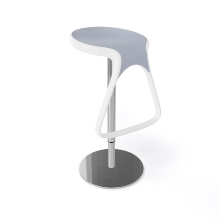 Tabouret design italien pivotant gris - Octo