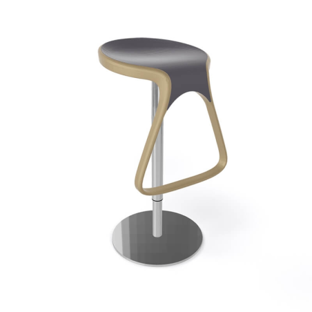Tabouret design italien pivotant anthracite - Octo