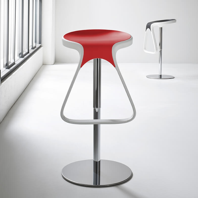 Tabouret design italien pivotant et réglable en hauteur - Octo