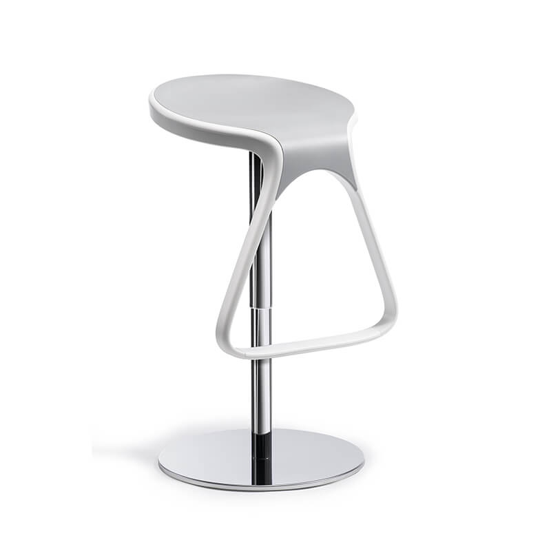 Tabouret design italien pivotant gris clair - Octo