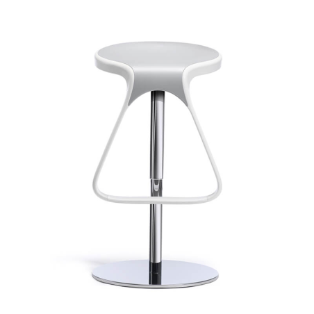 Tabouret design italien pivotant gris clair - Octo