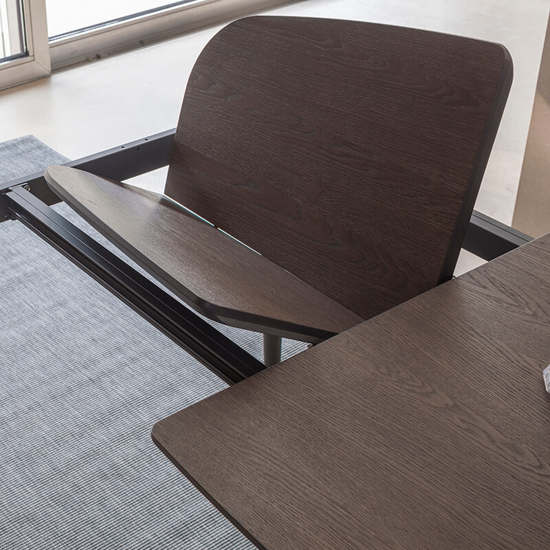 Table avec allonges demi-oblongue en bois de fabrication italienne - Ribot Wood