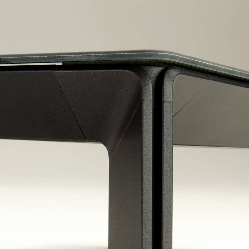 Console en céramique et structure en aluminium effet ardoise fabriquée en Italie - Class