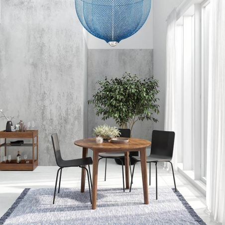 Table ronde extensible en bois de fabrication danoise - SM120