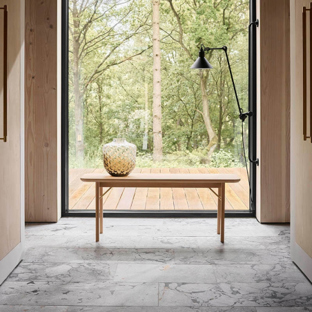 Banc en bois massif chêne blanchi huilé fabrication danoise - SM832-833