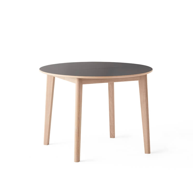 able ronde scandinave extensible en bois et stratifié de fabrication danoise - SM120