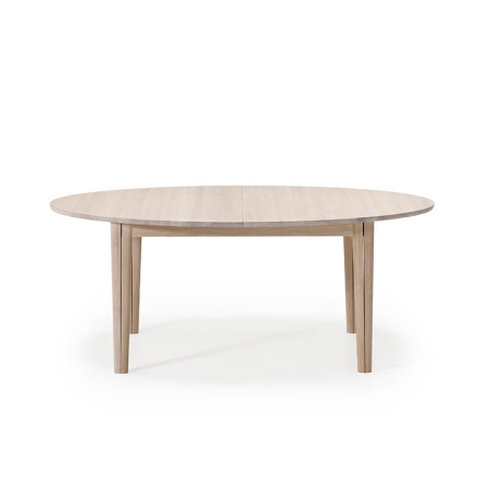 Table ovale avec allonges en bois massif fabriquée au Danemark - SM78