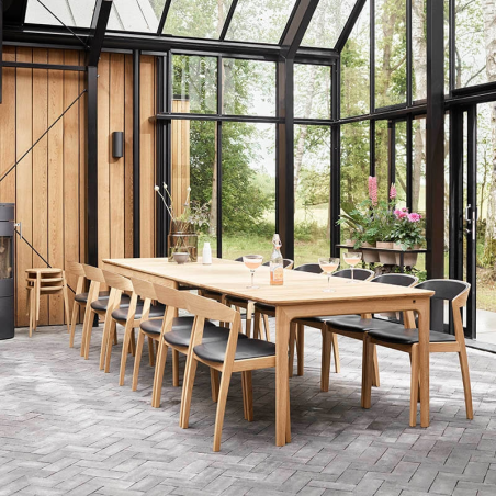 Table en bois massif de fabrication danoise - SM26-27